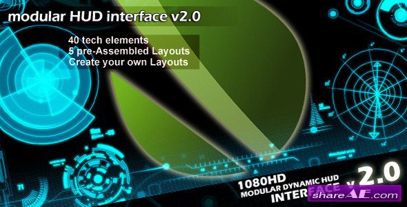 Modular HUD Interface v 2.0 - After Effects Project (Videohive)