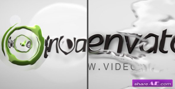 Abstract Water Drops Logo Reveal - After Effects Project (Videohive)