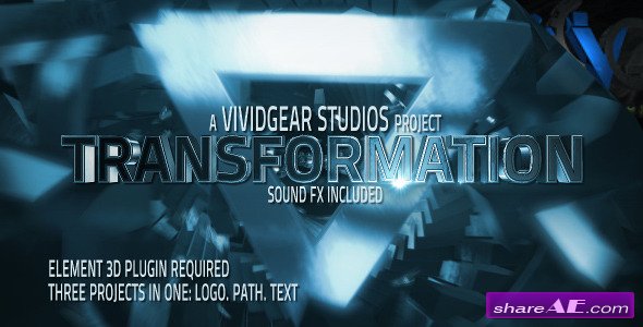 E3D Transform Text, Path, Logo - After Effects Project (Videohive)