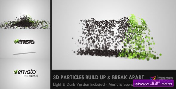 3D Particles Logo Build Up & Break Apart Intro - After Effects Project (Videohive)