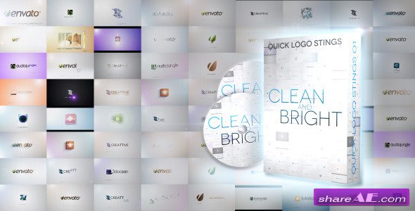 Quick Logo Sting Pack 01: Clean & Bright - After Effects Project (Videohive)