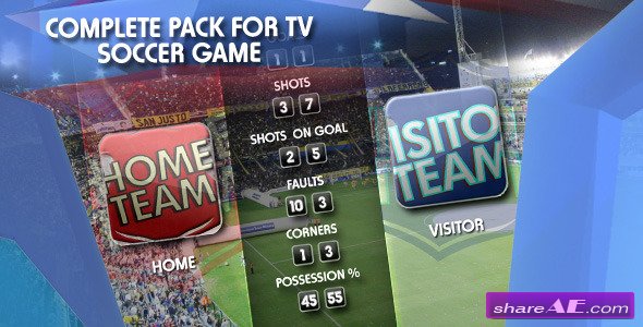 Sports Pack Tv - Soccer Game - After Effects Project (Videohive)