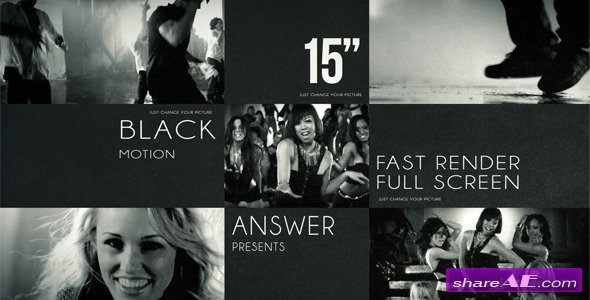 Black Solid Motion - After Effects Project (Videohive)