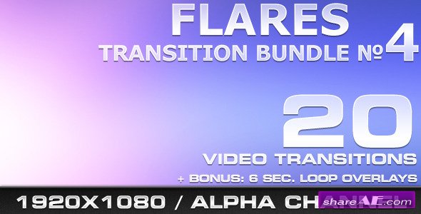 Flares Transition Bundle - 4 - Motion Graphic (VideoHive)
