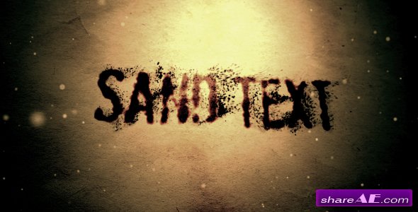 Sand text -  After Effects Project (VideoHive)