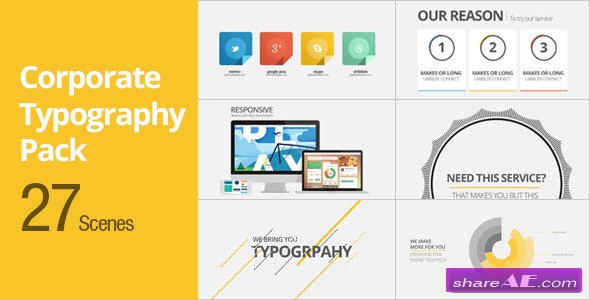 Corporate Typography Pack - After Effects Project (Videohive)