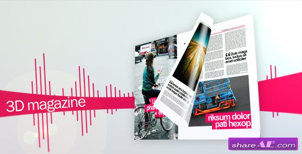 3D magazine mock-up bundle - After Effects Project (Videohive)