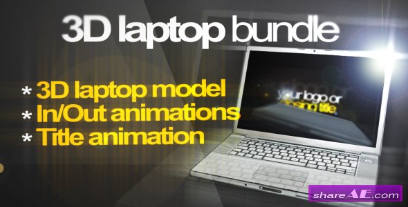 3D Laptop Animation Bundle - After Effects Project (Videohive)