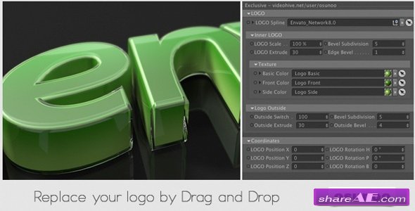 Glass Wrapped Logo Cinema 4D Templates Videohive free after