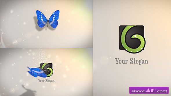 Glowing butterfly logo reveal after effects template free download adobe after effects cc 2017 download for pc