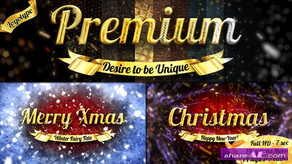 Christmas Luxury Logo - over 30 Variations - After Effects Project (Videohive)