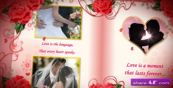 Wedding Album Red Roses - After Effects Project (Videohive)