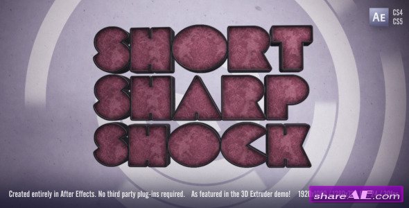Short Sharp Shock - After Effects Project (Videohive)