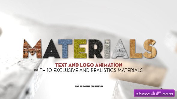 Materials - After Effects Project (Videohive)