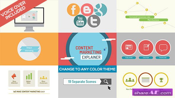 Content Marketing Explainer - After Effects Project (Videohive)