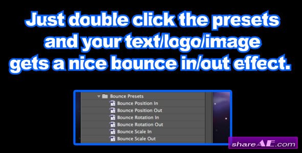Bounce Presets - After Effects Project (Videohive)