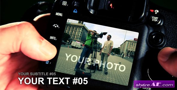 DIGITAL PHOTOGRAPHER - After Effects Project (Videohive)