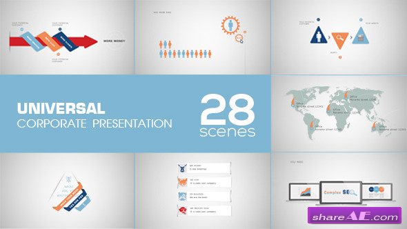 universal corporate presentation videohive after effects template free download