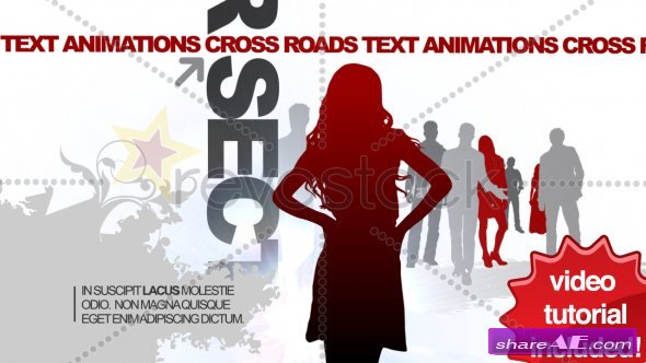 CrossRoads Text Animations New - After Effects Project (Revostock)
