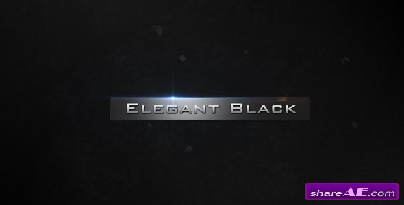 Elegant Black - After Effects Project (Videohive)