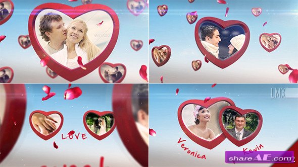 Heart Frame Gallery - After Effects Project (Videohive)