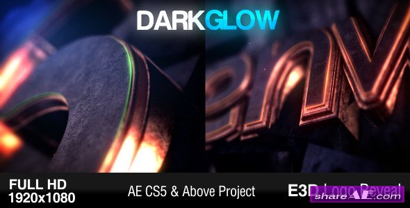 Dark Glow Logo Reveal - After Effects Project (Videohive)