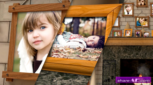 Fireplace Warm Photo Memories - After Effects Project (Videohive)