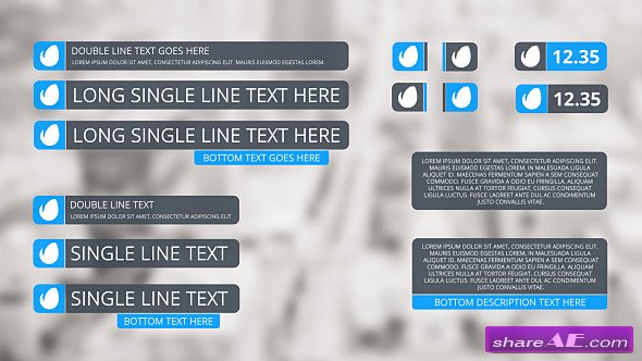 Flat Slide Lower Thirds - After Effects Project (Videohive)