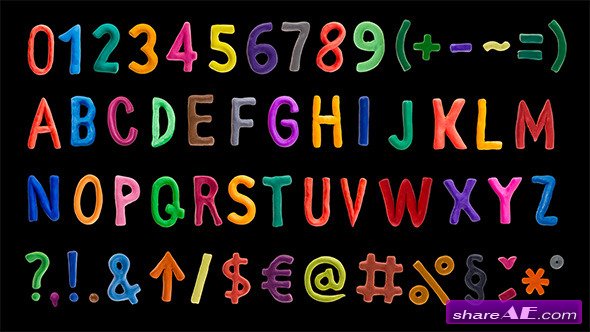 Clay Alphabet - After Effects Project (Videohive)