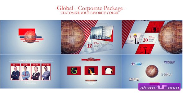 Global Network-Corporate Video Package - After Effects Project (Videohive)