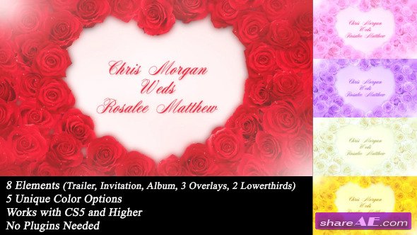 heart of roses videohive free download after effects templates