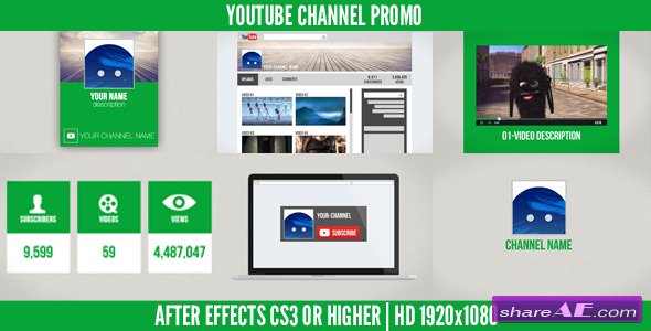 Youtube Channel Promo - After Effects Project (Videohive)