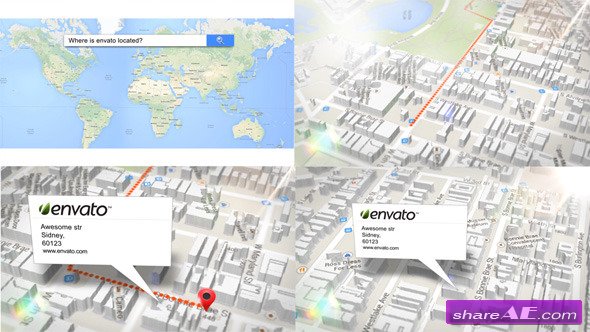 3d Map Generator - After Effects Project (Videohive)