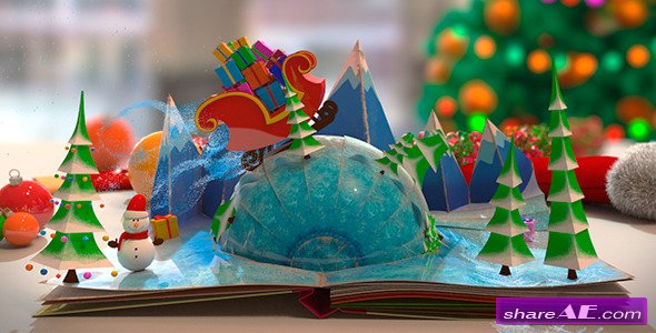Christmas Pop-Up Book - After Effects Project (Videohive)
