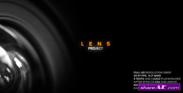 lens project videohive free download after effects templates