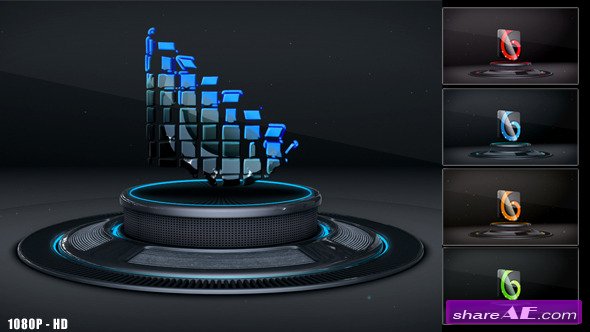 3D Logo on Stage - After Effects Project (Videohive)