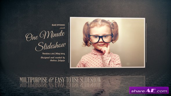One Minute Slideshow - After Effects Project (Videohive)