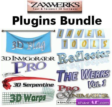 Zaxwerks 3D Plugins Bundle for After Effects (July 2014)