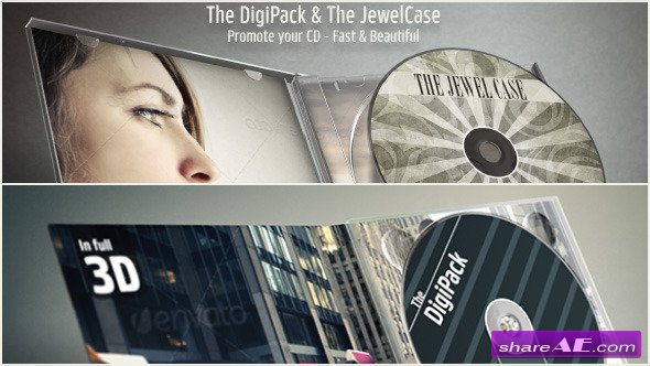 The DigiPack & The Jewel Case-CD Motion in Beauty - After Effects Project (Videohive)