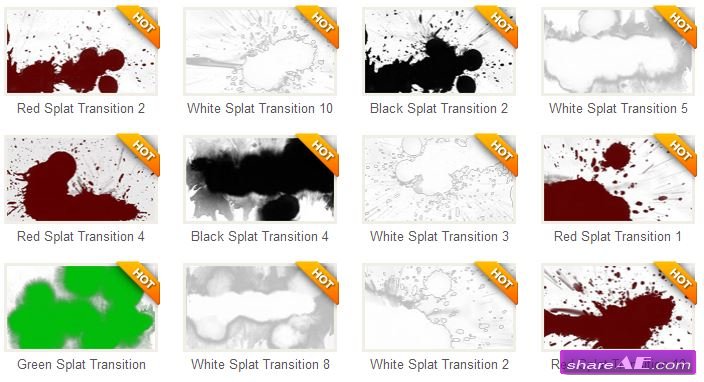 Transitions: Splat - Special Effects (Videoblocks)