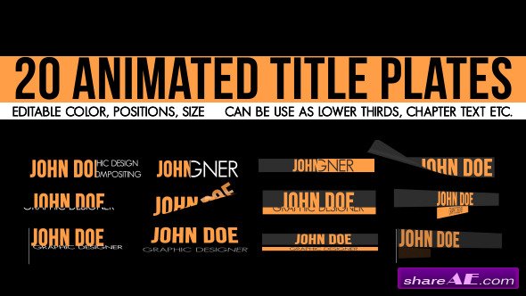Animated Text Layouts - After Effects Project (Videohive)