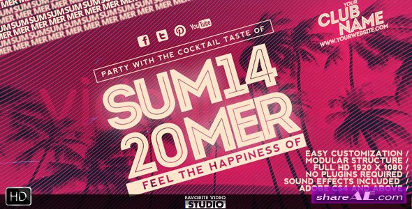 Summer Music Event - After Effects Project (Videohive)