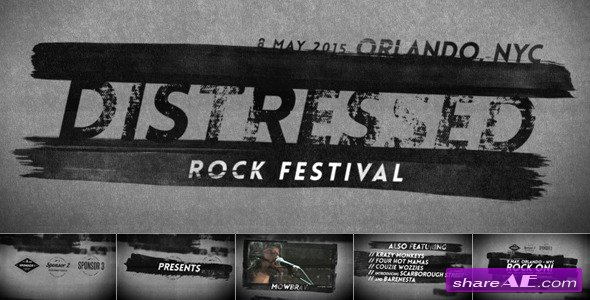 Distressed Rock Festival - After Effects Project (Videohive)