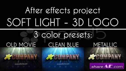Soft Light - 3D Logo - After Effects Project (Pond5)