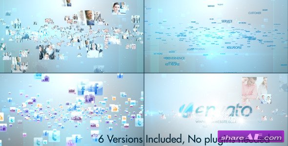 Multi Video & Text & Icons Stylish Logo V2 - After Effects Project (Videohive)