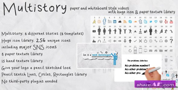 Multistory - Paper & Whiteboard - After Effects Project (Videohive)