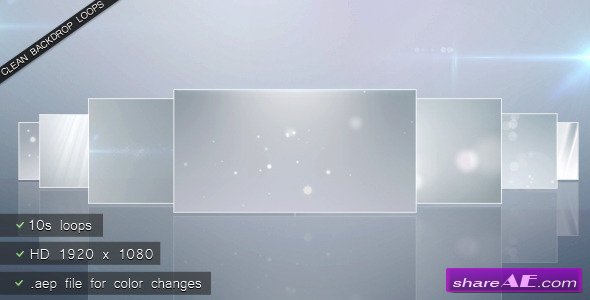 Clean Backdrop Loops - 10 Pack - Motion Graphics (Videohive)