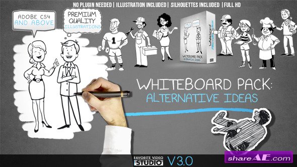 Whiteboard: Alternative Ideas - After Effects Project (Videohive)
