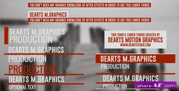 Clean Elegant Lower Third - After Effects Project (Videohive)