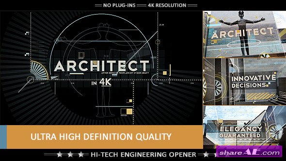 Architect Blueprint Opener - 3D Corporate Titles - After Effects Project (Videohive)